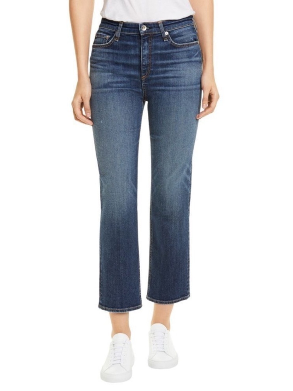 RAG & BONE Nina High Rise Ankle Straight Leg Jeans 31